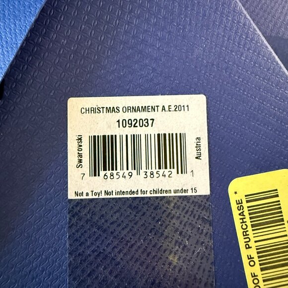 Swarovski Christmas Ornament 2011 20 year Anniversary Edition - Picture 3 of 3